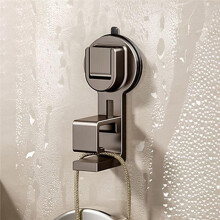 Support de Rangement à Ventouse Sans Perçage pour Lavabos et Serviettes de Salle de Bain, Gain de Place Grâce à Son Système de Fixation