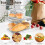 2Pcs Bread Box L/S Rectangular Bread Storage Boxes with  Recording Clear Loaf Bread Container Airtight Bread Keeper 6