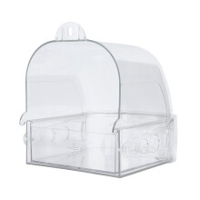Transparent Bird Bath Box for Small Parrots, 8.3 x 4.7 in