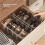 Belt Storage Box Household Compartment Organizer Tie Display Rack Transparent Desktop Storage Case for Mens Belt 4