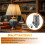 Vintage E26 Lamp Socket with Pull Chain ,4Pack Bulb Base for Table & Floor Lamps Replacement Parts 4