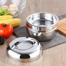 Stainless Steel Lunch Box 1300ml, Double Layer Insulated Leak Proof Lunch Box - Thermal Lunch Container