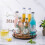 Kitchen Solid Wood Storage Rack Steel Round Organizer Desktop Spice Bottle Jar Turntable Rotating Makeup Tray 5
