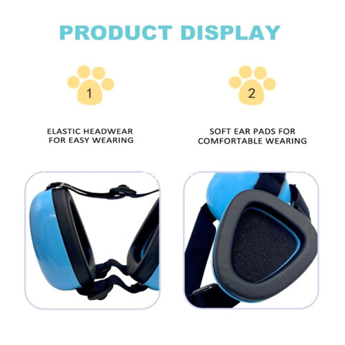 Protection Auditive pour Chien - Cache-Oreilles Antibruit Universel pour Chiot - Taille S