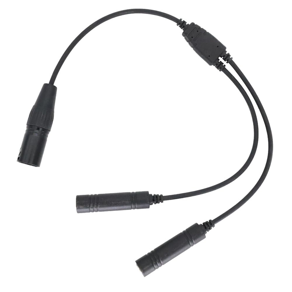 Aviation Headset Adapter Cable, Helicopter To Ga Dual Plug 5 Pin Xlr Adapter For Airbus And Flight Simulators 9073542775119