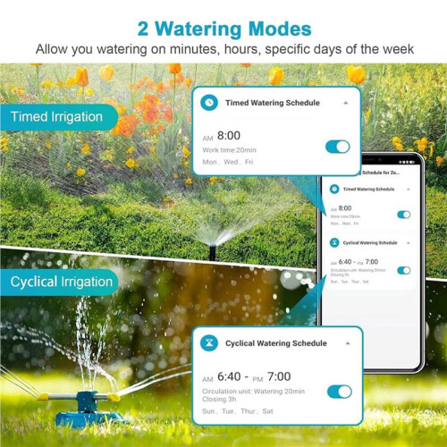 Automatic Sprinkle Timer Remote Garden Water Timer  Irrigation Watering System Hose Control Unit US Plug