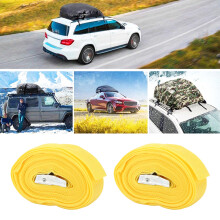 25mm Zinc Alloy Buckle Tie Down Strap – 3m Yellow Cargo Luggage Belt