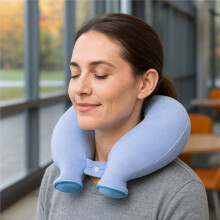 Cuscino A Forma di U Riutilizzabile e A Prova di Perdite, Borsa 'Acqua Calda Portatile A Forma di U, Impacco Caldo e Freddo Rinfrescante per il