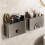 Aluminum Toothbrush Holder Wall Mounted - Space-Saving Bathroom Organizer for Toothbrush, Toothpaste 3
