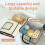 Bread Dough Proofing Box, Temperature Control Bread Proofer Foldable Visible Dough Proofer Sourdough Warmer US Plug 6