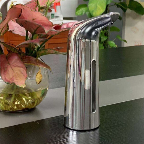 400ML Automatic Liquid Soap Dispenser Bathroom Accessories Soap Dispenser Intelligent Kitchen Induction Machine Silver 1