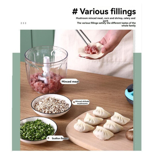 Small Garlic Paste Artifact Hand-Pull Supplement Machine Household Multi-Function Vegetable Cutter Trendy 1