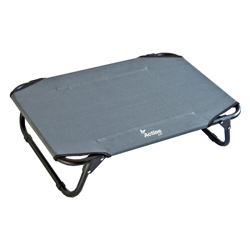 Medium Elevated Dog Bed Folding Camping Cot Grey