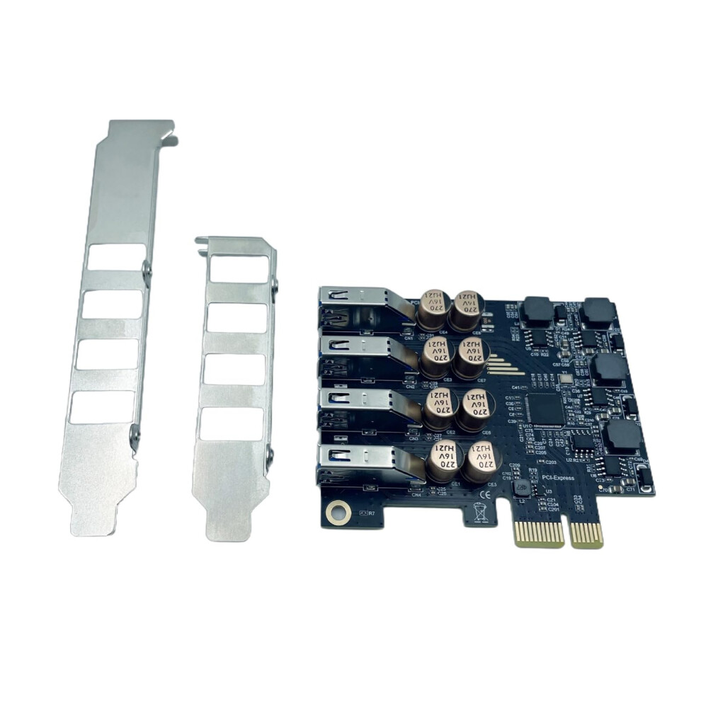 Pcie To 4 Port Usb 3.0 Expansion Card 5Gbps Adapter For Desktop Pc Speed Data Transfer 9330225092162