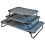 Small Elevated Dog Bed Folding Camping Cot Grey 2