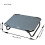 Small Elevated Dog Bed Folding Camping Cot Grey 5