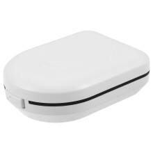 Wit Hard Gehoorapparaat Beschermhoes Shockproof Organizer