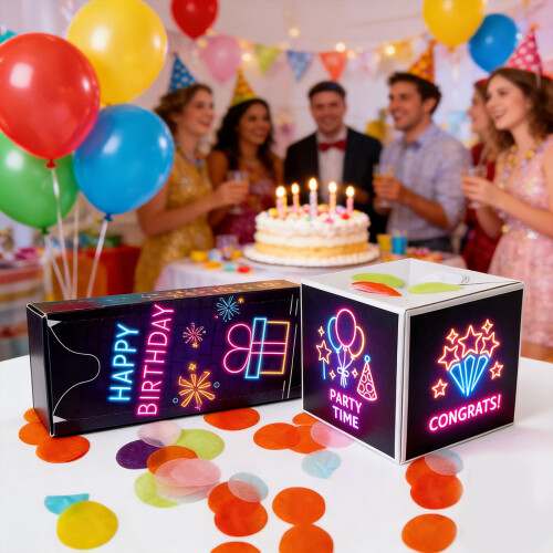 Functional Surprise Gift Case for Birthdays- on lights 1