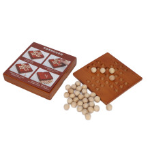 Wooden Travel Chess Set for Elderly, Portable Beech Board & Pieces