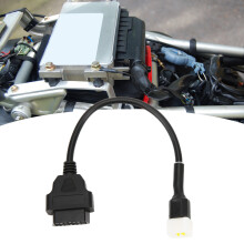 6-Pin OBD2 Diagnostic Adapter for Delphi Motorcycle Engine Fault Detection