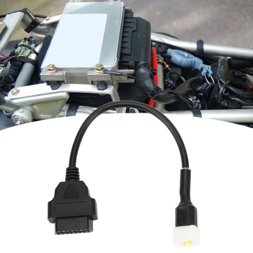 6-Pin OBD2 Diagnostic Adapter for Delphi Motorcycle Engine Fault Detection