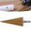 High Speed Steel Step Drill Bit 1/4in Triangular Handle, Ti Coated 1