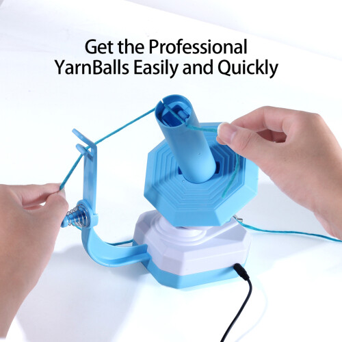 (Blue) Electric Yarn Winder for Knitting Lovers 1