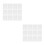 40Feuilles Papier Pour Fleurs En Blanche 2