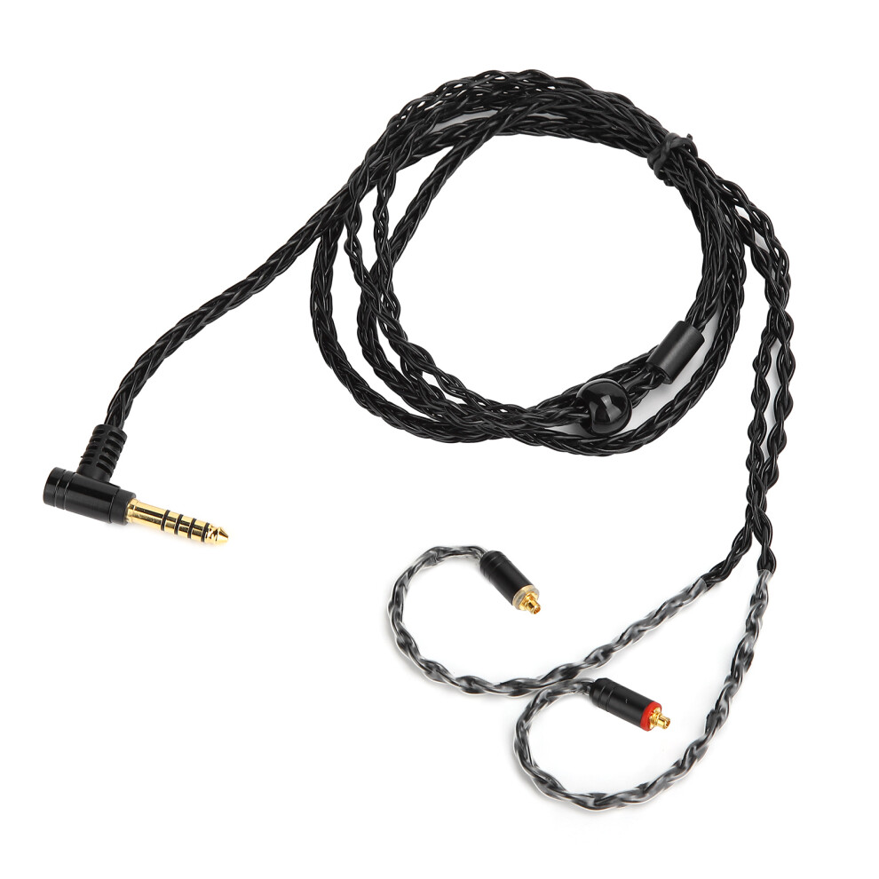 4.4Mm Mmcx Earphone Cable Replacement For Se215/535/846, Ue900, 1.2M Black 9461391404296