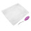Hook and Loop Rug Kit 50x50cm with Latch Hook Tool Purple Rubber Handle Crafts 3