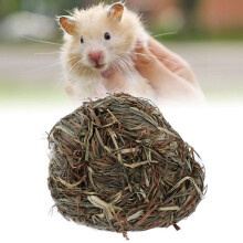 Rabbit Timothy Grass Chew Ball - Natural Grass Pet Toy for Bunny Guinea Pigs