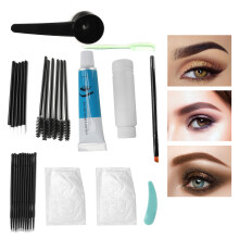 Augenbrauen Färbecreme Set Braun Langanhaltend Wasserfest