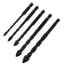 5PCS Masonry Drill Bits 1/4" Hex Carbide Set 5-12mm
