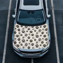 Dog Paw Auto Hood Cover Straps Reinforced Bonnet Protector