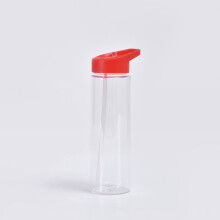 Plastic Sports Water Bottle 700ml with Flip Top Straw, Leak-Proof Lid & Carry Handle – Reusable, Durable, Eco-Friendly – Compatible with CL1