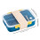Leak-Proof Compartmentalized Portable Lunch Box with Fruit Section – Blue, Compatible with Home & Kitchen Use 1