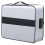 Document Bag with Lock - Fireproof Moisture Proof 3-Layer 15X11 Inch Important Document Organizer (Silver) 1