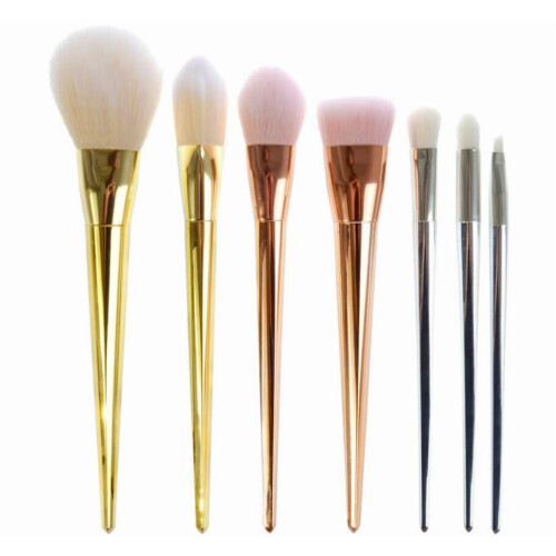 Makeup Brushes - Rose Silver Gold - Makeup Brushes