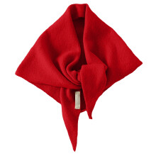 Driehoekige wollen sjaal, gebreide sjaal, kleine omslagdoek, eenvoudige nekbescherming en warmte voor dames in de herfst en winter, rood