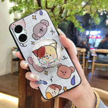BLU G53 Phone Case – Dirt-resistant, Waterproof, Silicone Skin, Anti-knock, Cartoon Design, Glitter, Kickstand, Lens Protection, Quicksand Effect