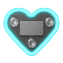 Solar Heart LED Light for Car Windows IP65 Waterproof 7