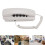 Wall Mount Phone with Volume Adjustable Ringer, Redial, ABS, White 3