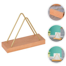 ROSENICE Dining Room Table Decor Solid Wood Vertical Paper Napkin Holder