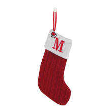 Ornamente de Crăciun tricotate cu fulg de zăpadă labă de câine, 6 bucăți