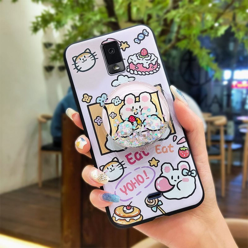 Glitter Tpu Phone Case For Blu View3/B140dl Â Dirt-Resistant, Quicksand Design, Waterproof, Rotatable Stand, Silicone Feel 9448483964654