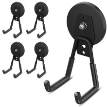 Heavy Duty Magnetic Hooks, 2 Pcs – Strong Garage Hooks Compatible with Power Drill, Broom, Tools; Industrial Magnet Holder