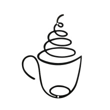 Coffee Cup Metal Wall Art Wire Coffee Bar Hanging Decor Cafe Themed Vintage Metal Sign for Kitchen Restaurant Shop Home Office Accessories