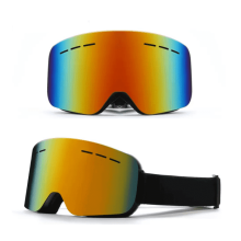 Ski- og snowboardbriller, anti-dug, 100% UV-beskyttelse, OTG-snebriller til mænd, kvinder, unge, voksne, skøjteløb, skiløb, snescooter, aftagelig