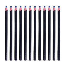 Grease Pencils (12-pak), blå porcelænstuscher til glas, metal, plastik – ikke-spidsende, aftagelige vokstuscher, kompatible med håndværk og