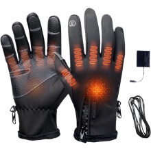 Heated Gloves with 3 Heat Levels & Rechargeable Battery – Breathable, Compatible with Typing, Cycling, Skiing, Hiking